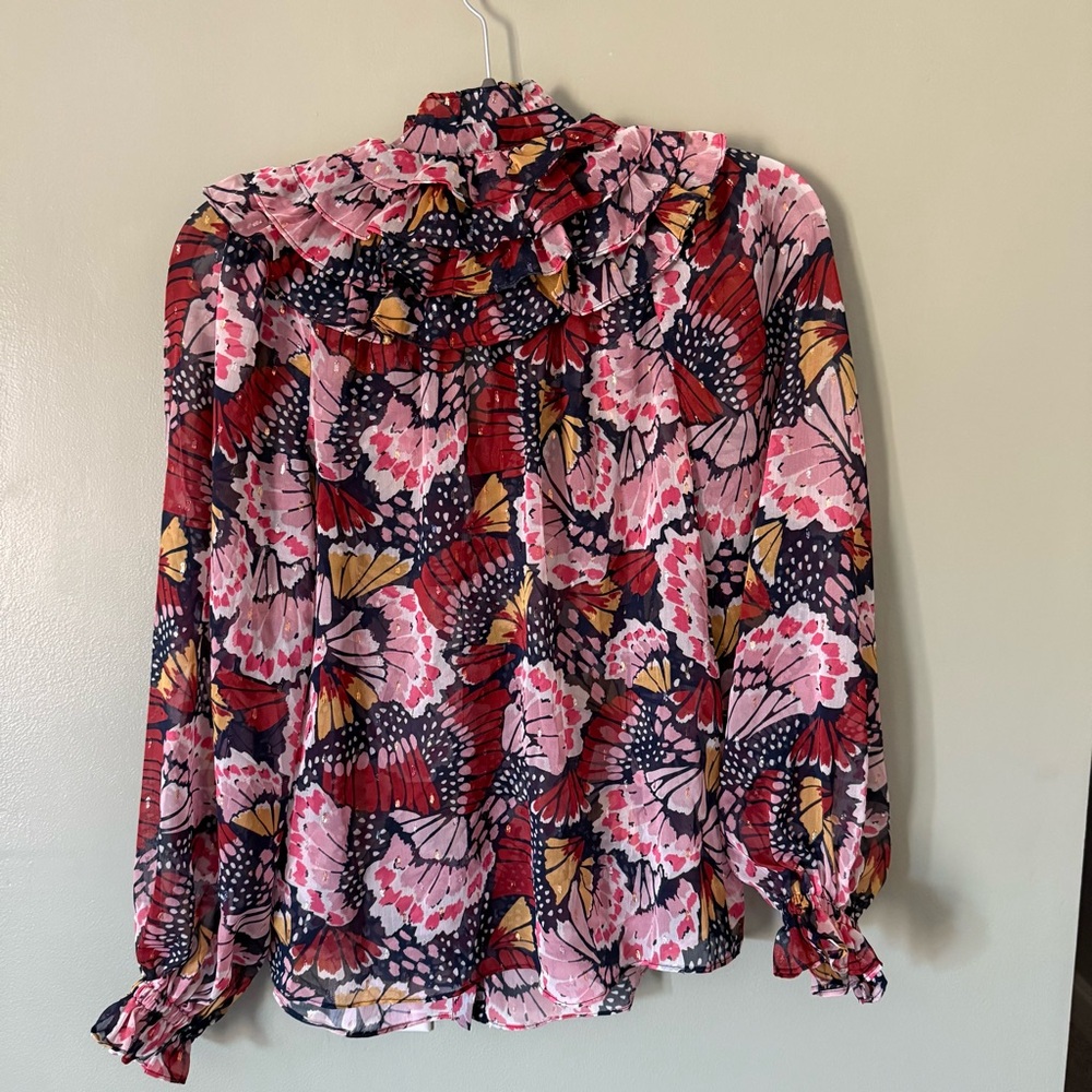 Boden Ruffle Yoke Blouse - Picture 7 of 7